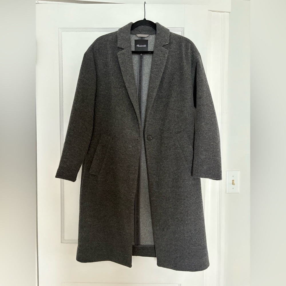 Madewell Monsieur wool overcoat size XS